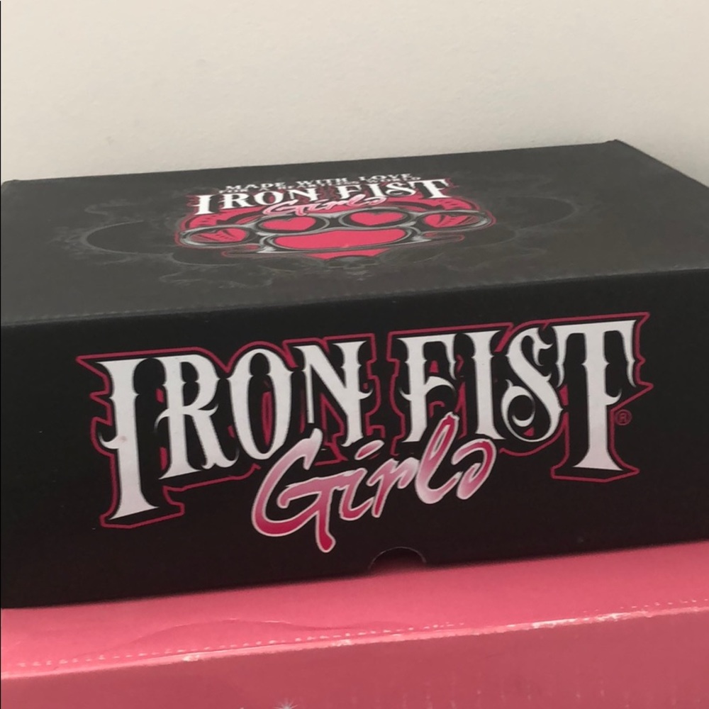 Iron fist skull heels
